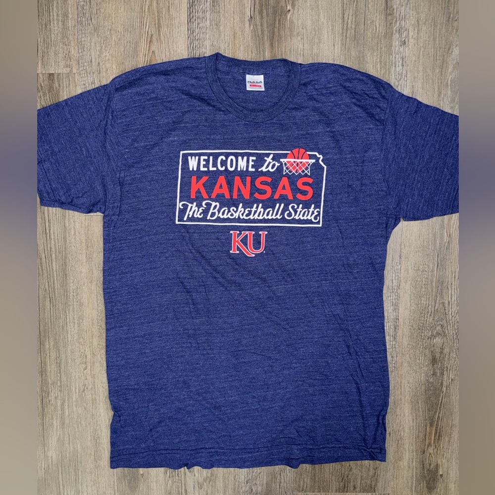 Charlie Hustle Kansas Jayhawks basketball t-shirt